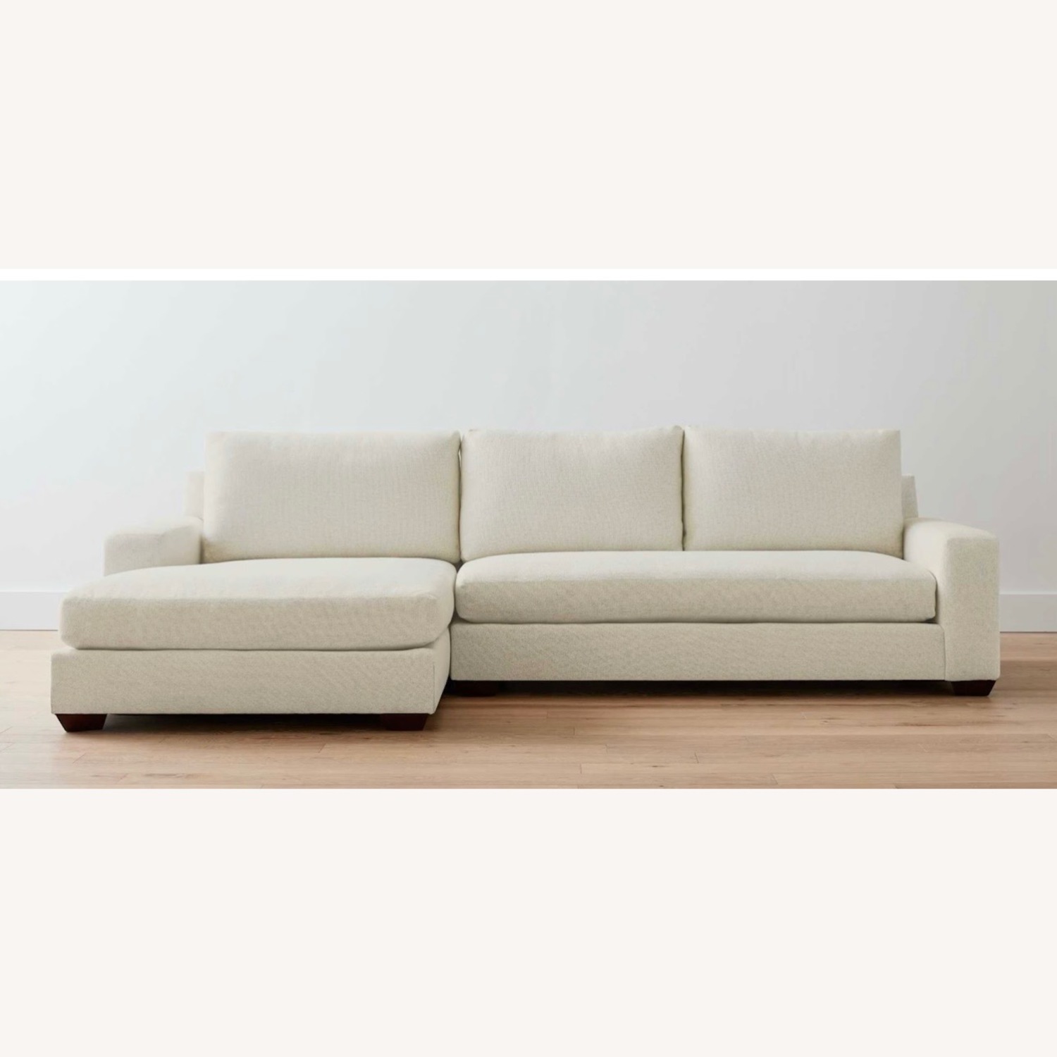 Pottery Barn Big Sur White Fabric 3+ Seater Sofa - image-2