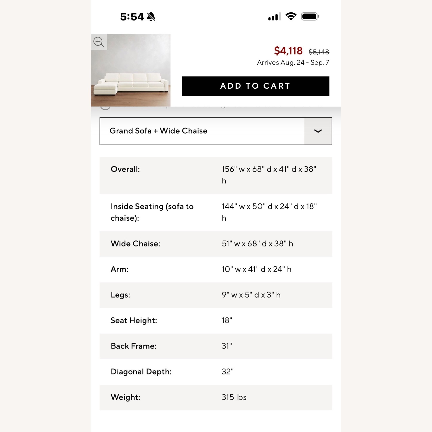 Pottery Barn Big Sur White Fabric 3+ Seater Sofa - image-3