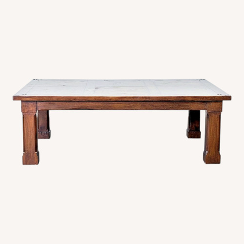 Used Rustic Wood Coffee Table for sale on AptDeco