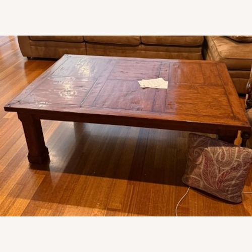 Used Rustic Wood Coffee Table for sale on AptDeco