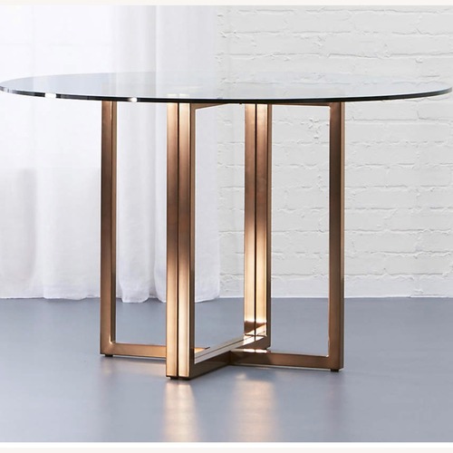 Used CB2 Silverado 47" Round Dining Table for sale on AptDeco