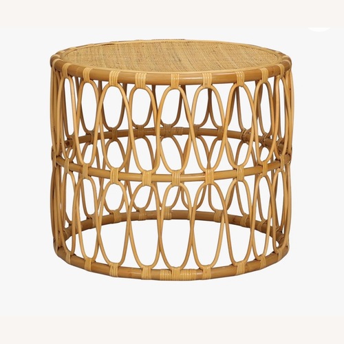 Used Pala Accent Table - Wood and Metal - Natural for sale on AptDeco