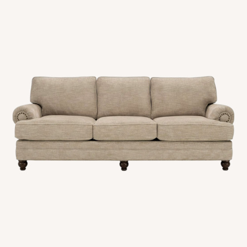 Used Raymour & Flanigan Tifton Natural Fabric 3+ Seater Sofa for sale on AptDeco