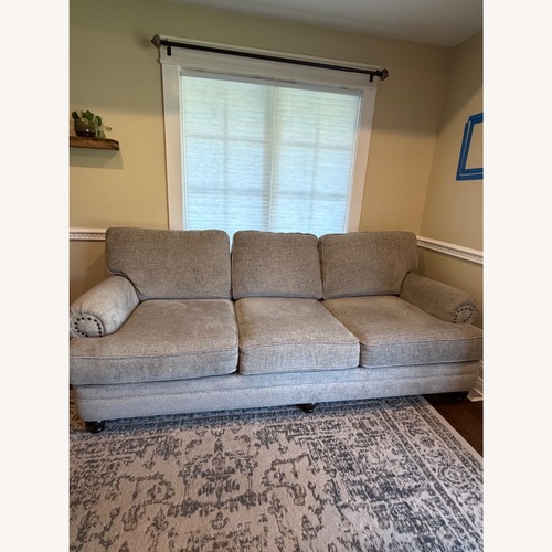 Used Raymour & Flanigan Tifton Natural Fabric 3+ Seater Sofa for sale on AptDeco