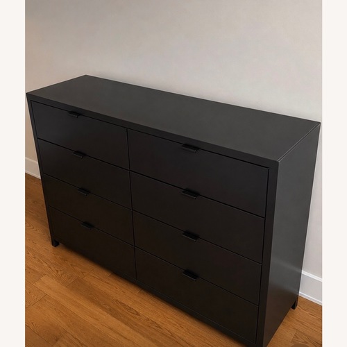 Used Copenhagen Large Black 8 Drawer Dresser for sale on AptDeco