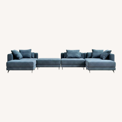 Used Berlin Modular Sofa With 2 Ottomans for sale on AptDeco