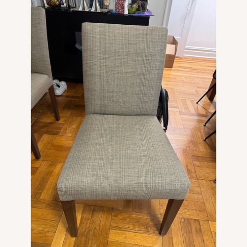Used Room & Board Peyton Mocha Fabric Dining Chairs (6x) for sale on AptDeco