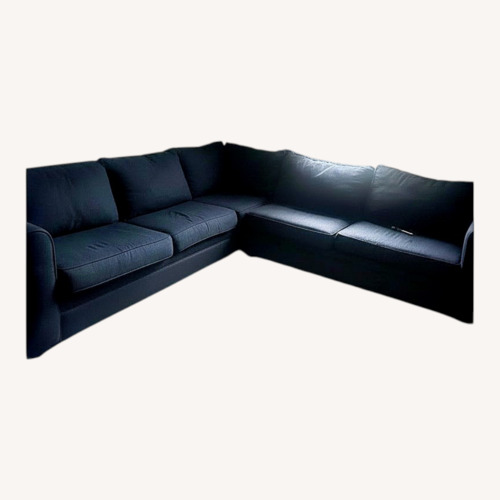 Used Navy Blue Sectional for sale on AptDeco