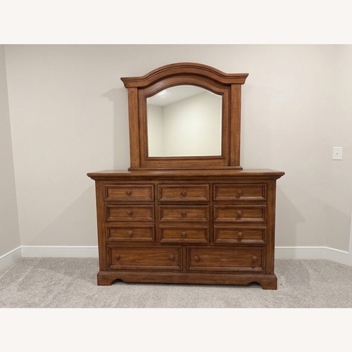 Used American Woodcrafters Dark Brown Wood Dresser for sale on AptDeco