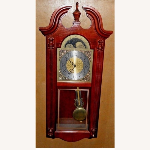 Used Cherry Finish Wall Clock  for sale on AptDeco