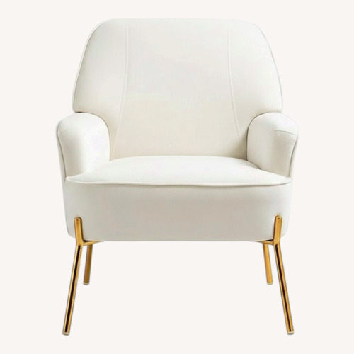 Used Natural Fabric Accent Chair for sale on AptDeco