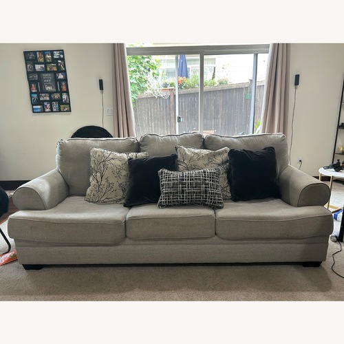 Used Ashley Furniture Light Gray Fabric 3+ Seater Sofa for sale on AptDeco