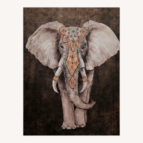 Used African Elephant Painting  for sale on AptDeco