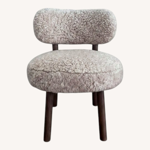 Used Maiden Home Shearling Jane Dining Chairs Set of 2 for sale on AptDeco