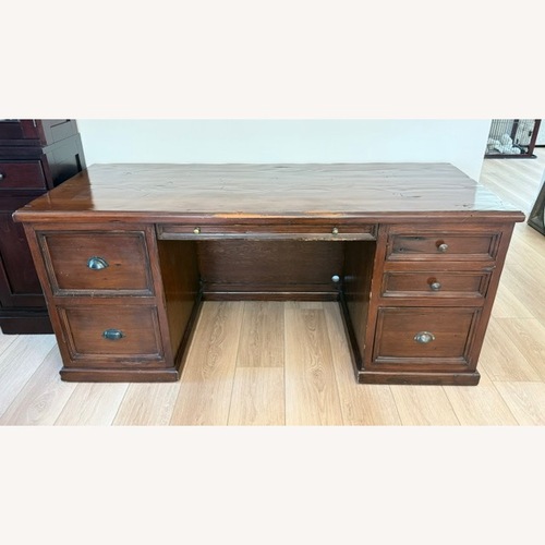 Used Vintage/Antique Dark Brown Desk for sale on AptDeco
