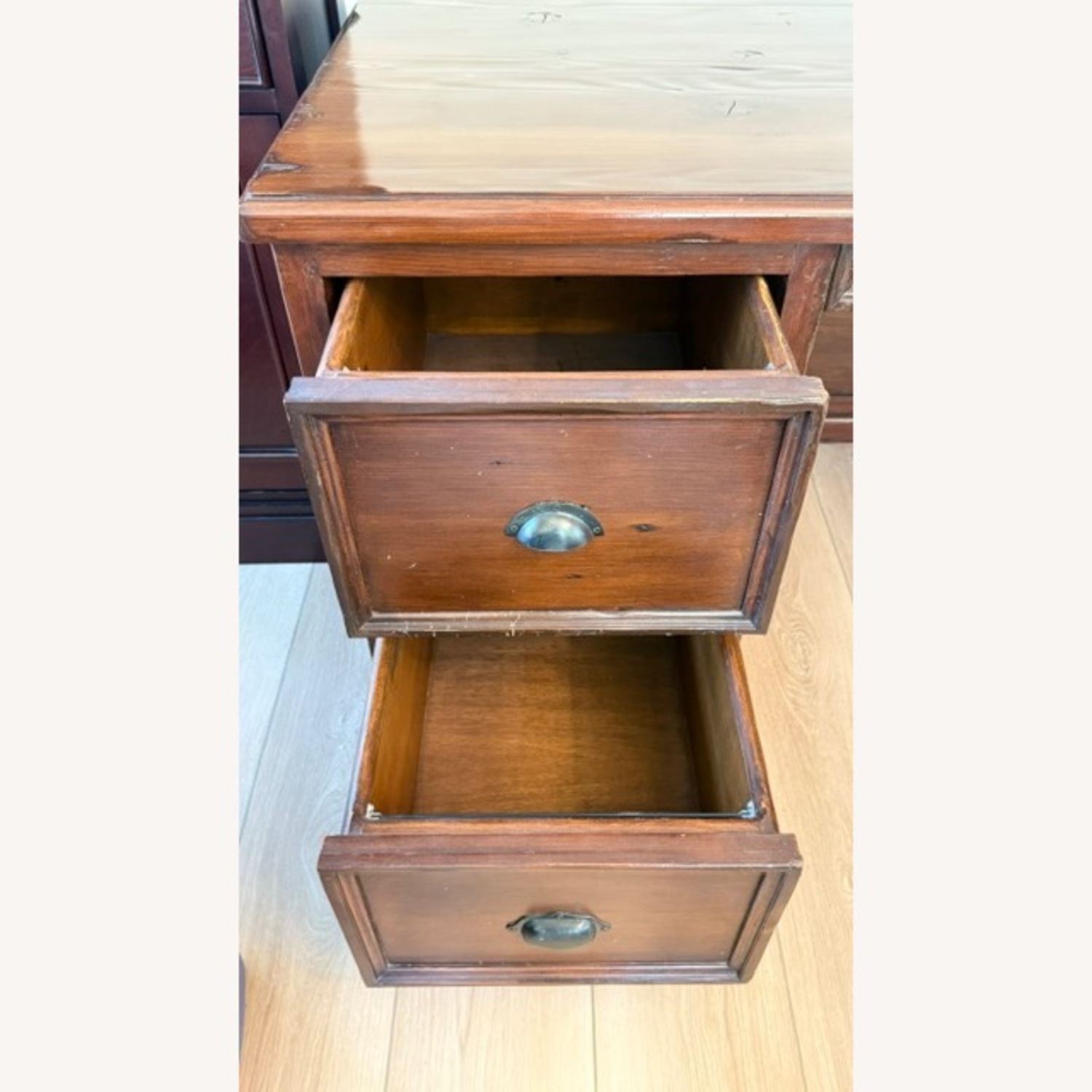 Vintage/Antique Dark Brown Desk - image-2