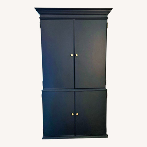 Used Matte Black Armoire for sale on AptDeco