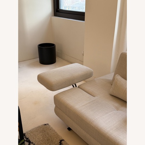 Used Lazzoni Mony Natural Fabric Loveseat for sale on AptDeco