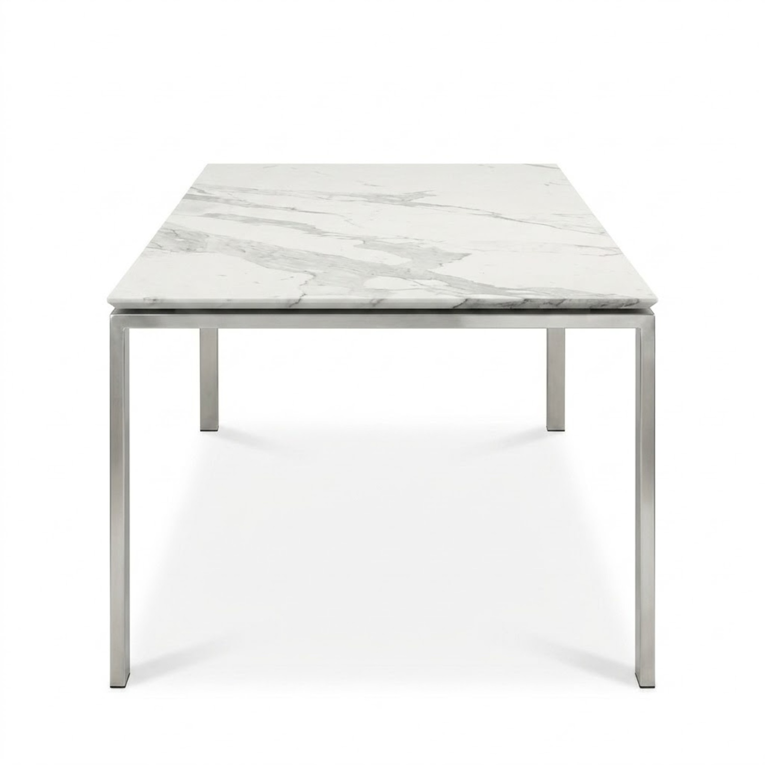 Room & Board Rand Conference Dining Table Stainless Steel  - image-4