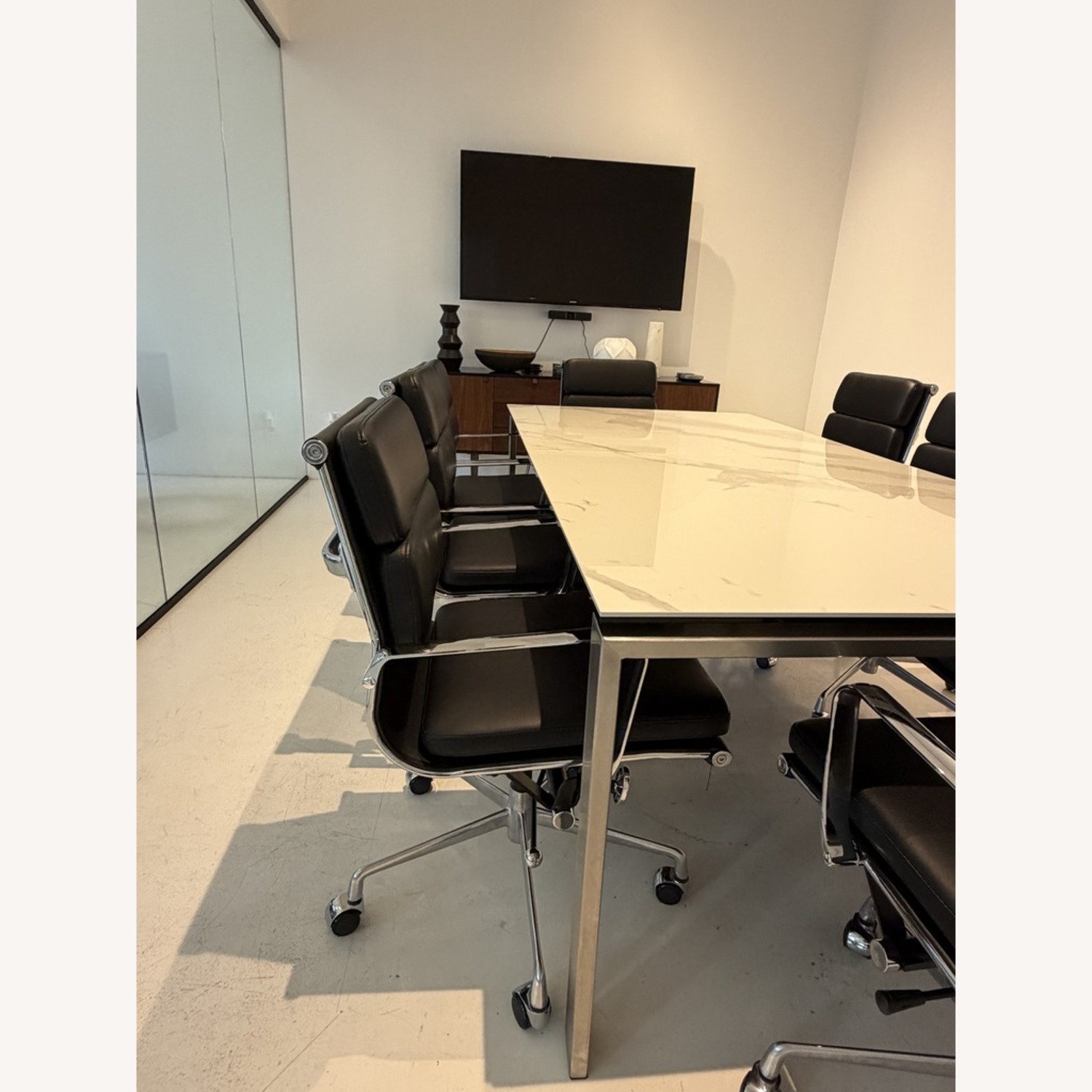 Room & Board Rand Conference Dining Table Stainless Steel  - image-2