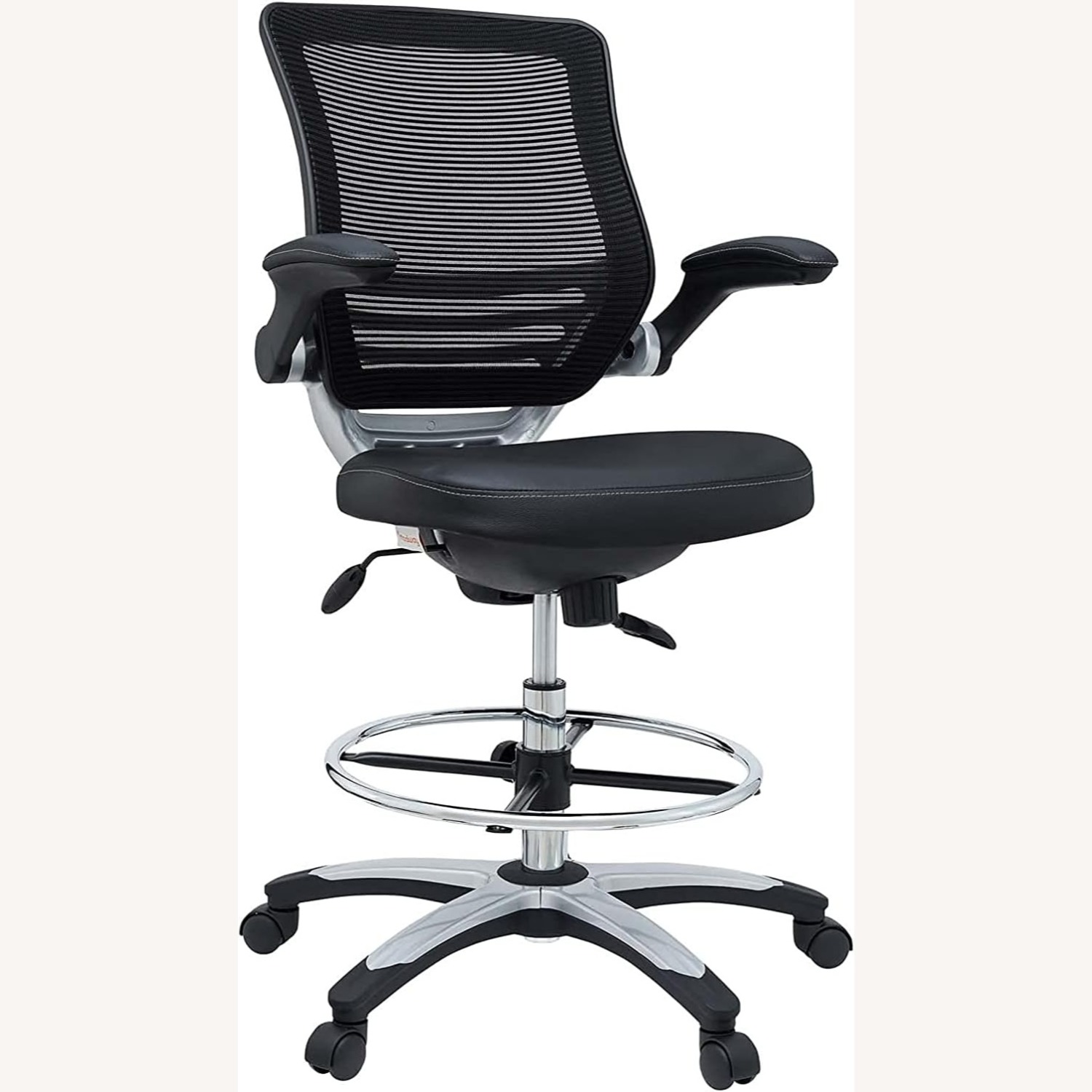 Modway Mesh Back with Flip Arm Drafting Chair - image-2