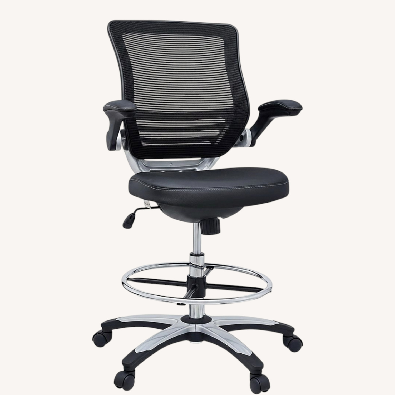 Modway Mesh Back with Flip Arm Drafting Chair - image-0