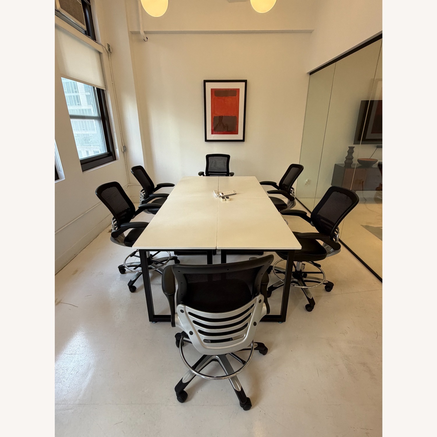 Modway Mesh Back with Flip Arm Drafting Chair - image-3