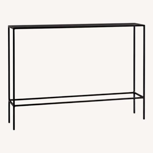 Used Room & Board Slim Black Metal Side Table for sale on AptDeco