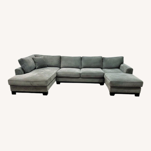 Used Jonathan Louis 3pc Cuddler W Chaise Sectional for sale on AptDeco