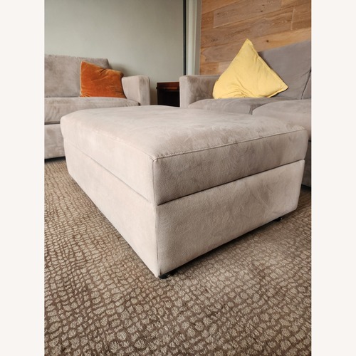 Used Crate & Barrel Barrett II Natural Fabric Chest for sale on AptDeco