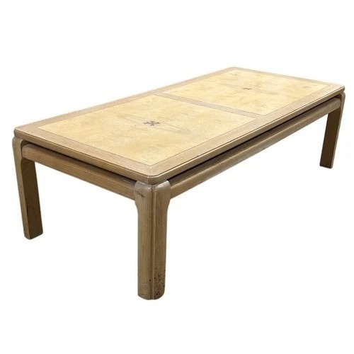 Used Lane Burl Veneer Wood Coffee Table Rectangle Coffee Table for sale on AptDeco