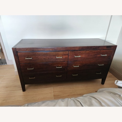 Used Crate & Barrel Dawson Dark Brown Wood Dresser for sale on AptDeco