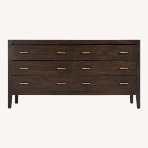 Used Crate & Barrel Dawson Dark Brown Wood Dresser for sale on AptDeco