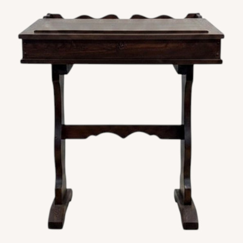 Used Rustic Wood Secretary Desk & Chair Set for sale on AptDeco