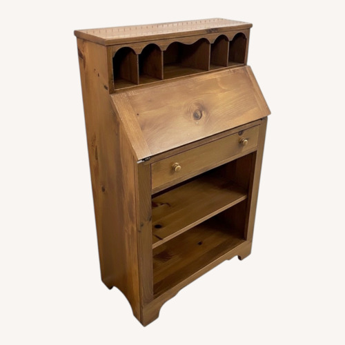 Used Pennsylvania House Wood Secretary Desk Hutch for sale on AptDeco