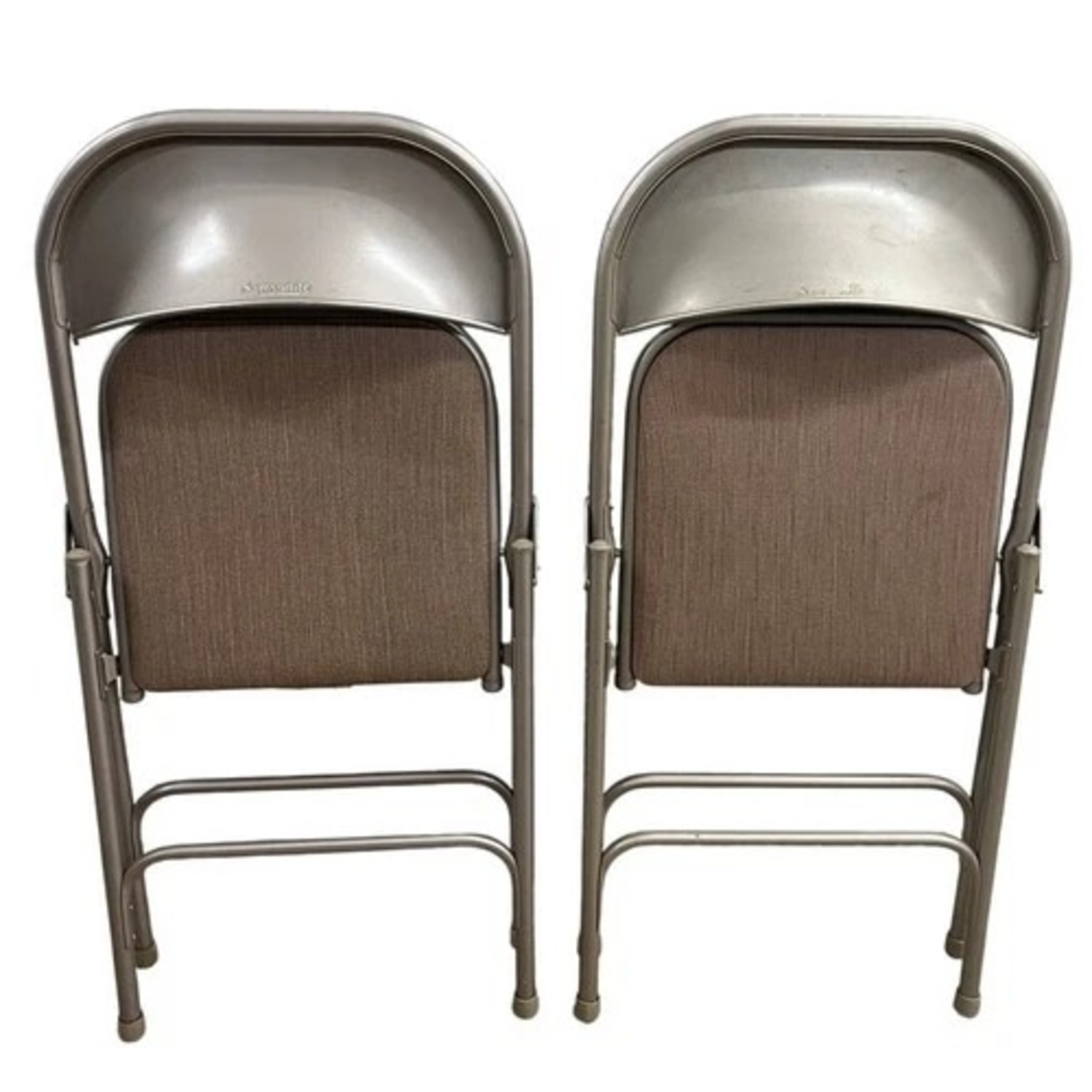 Samsonite Folding Chairs Set 2 Metal Padded Seat - image-2