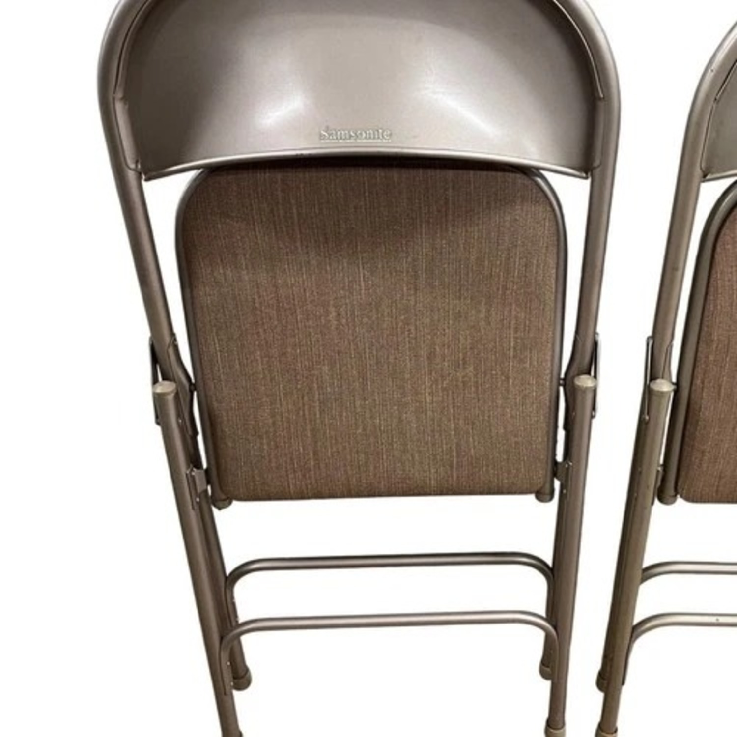 Samsonite Folding Chairs Set 2 Metal Padded Seat - image-5