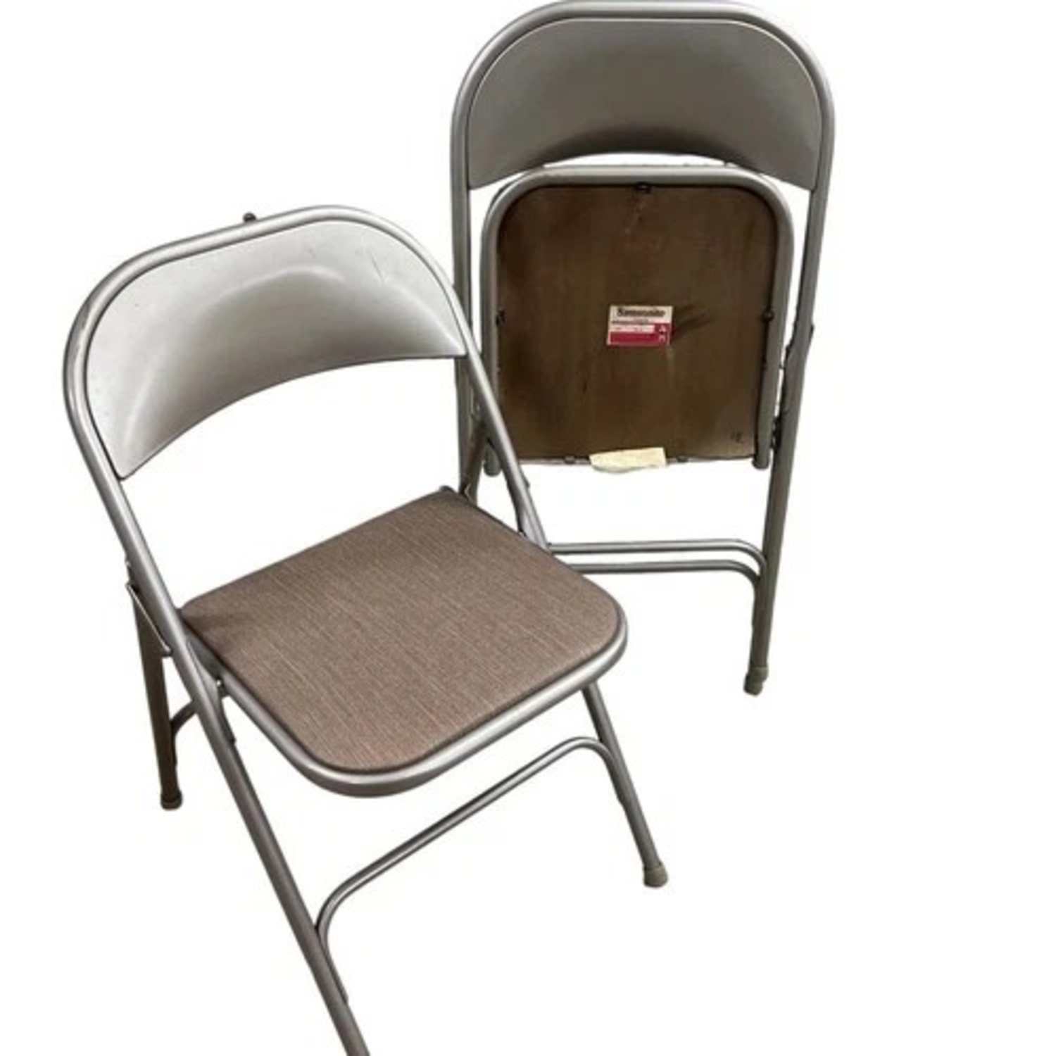 Samsonite Folding Chairs Set 2 Metal Padded Seat - image-11