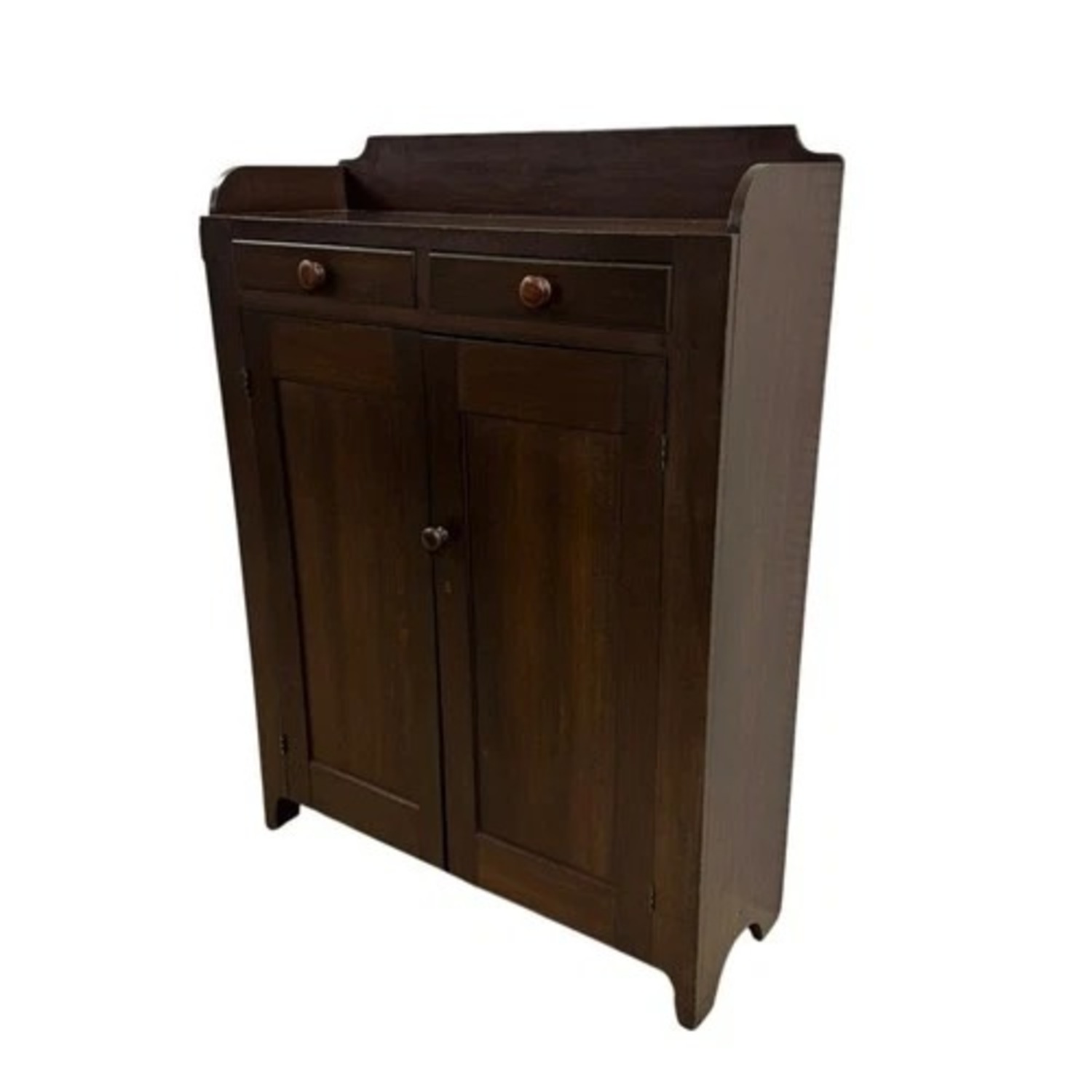 Wood Cabinet Sideboard 2 Drawer Shelf Storage - image-3