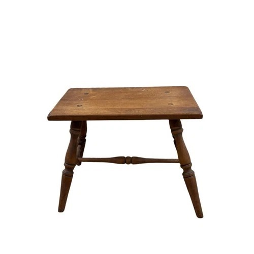 Used Solid Wood Small Accent Table Turned Legs for sale on AptDeco