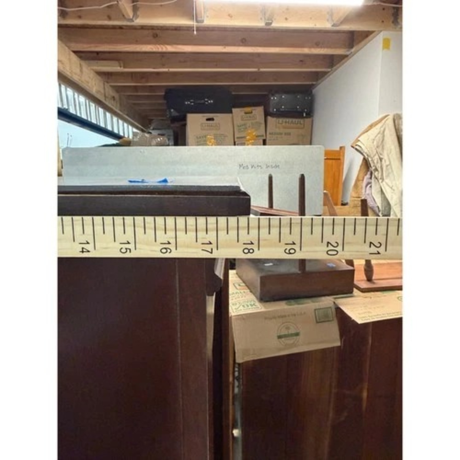 Hammary 4 Shelf Bookcase Dark Wood 58in - image-9