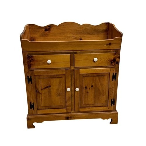 Used Rustic Pine Dry Sink Cabinet w Drawers Storage for sale on AptDeco