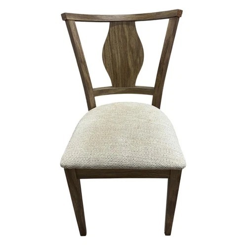 Used Wood Dining Chair Upholstered Splat Back for sale on AptDeco