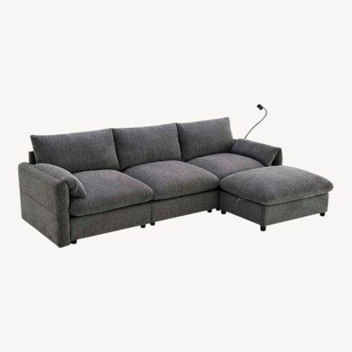 Used Wayfair Light Gray Fabric 3+ Seater Sofa for sale on AptDeco