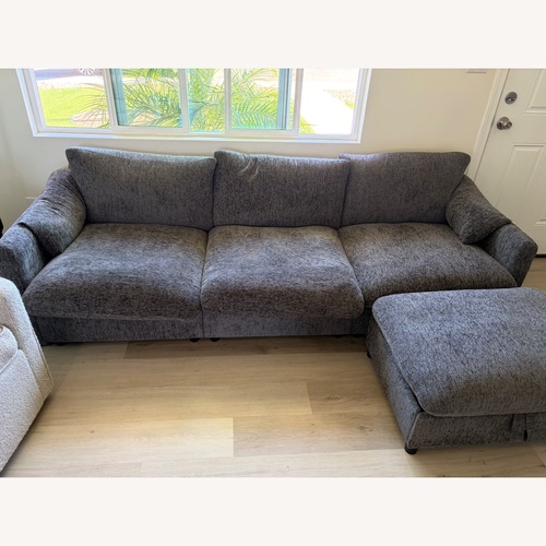 Used Wayfair Light Gray Fabric 3+ Seater Sofa for sale on AptDeco