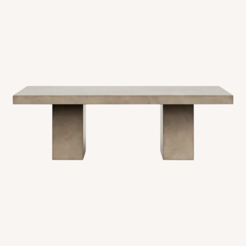 Used AllModern Kareen Light Gray Concrete Dining Table for sale on AptDeco
