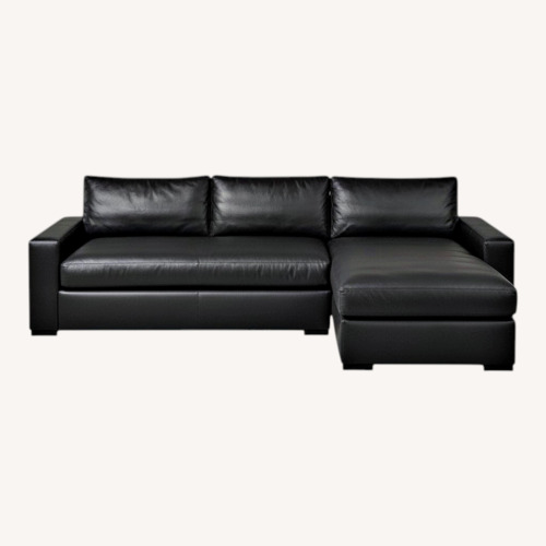Used Restoration Hardware Maxwell Black Sectional for sale on AptDeco