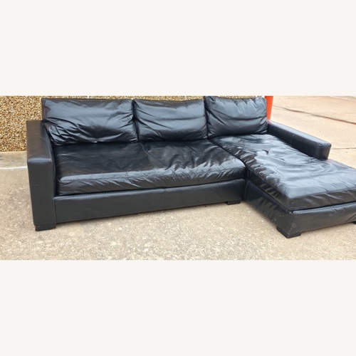 Used Restoration Hardware Maxwell Black Sectional for sale on AptDeco