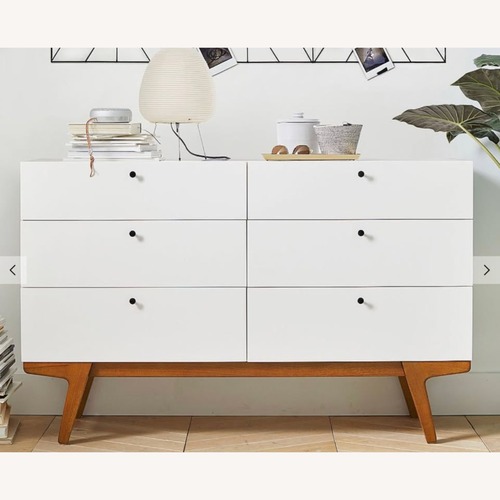 Used West Elm White Wood Dresser for sale on AptDeco