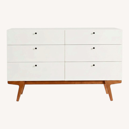 Used West Elm White Wood Dresser for sale on AptDeco